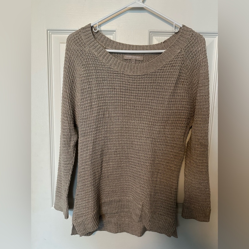 Women's Gold Thread Shimmer Sweater